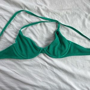 Hollister green bikini top